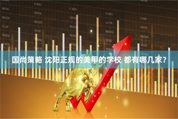 国尚策略 沈阳正规的美甲的学校 都有哪几家？