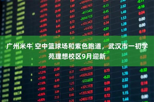广州米牛 空中篮球场和紫色跑道，武汉市一初学苑理想校区9月迎新